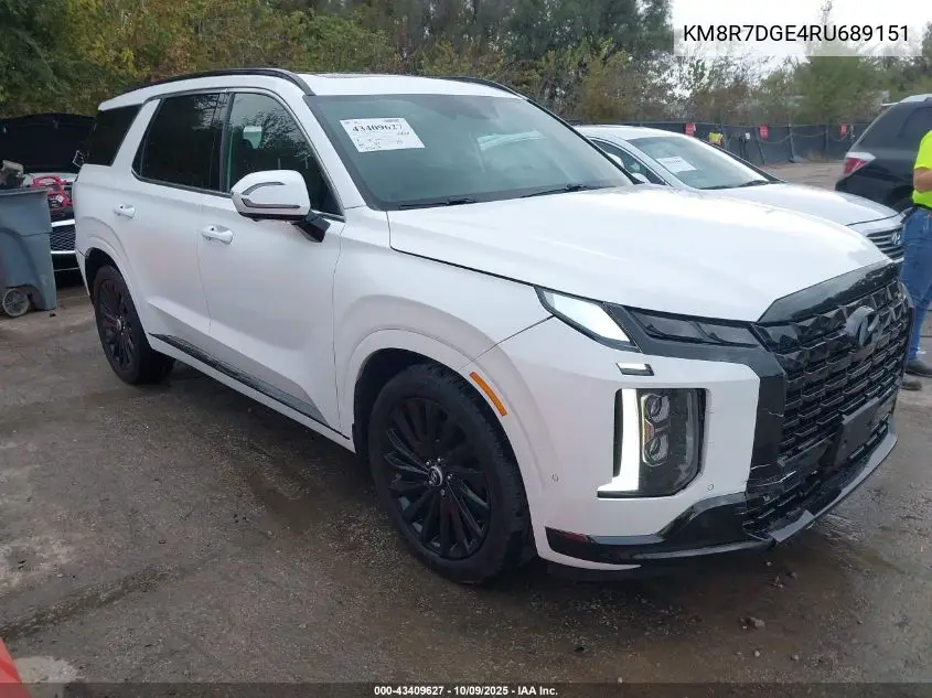 KM8R7DGE4RU689151 2024 Hyundai Palisade Calligraphy Night Edition