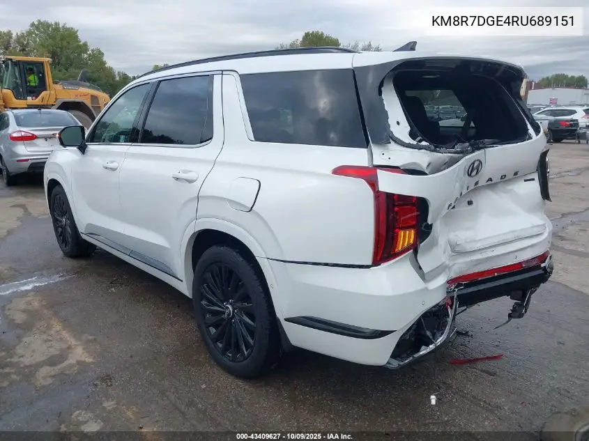 KM8R7DGE4RU689151 2024 Hyundai Palisade Calligraphy Night Edition