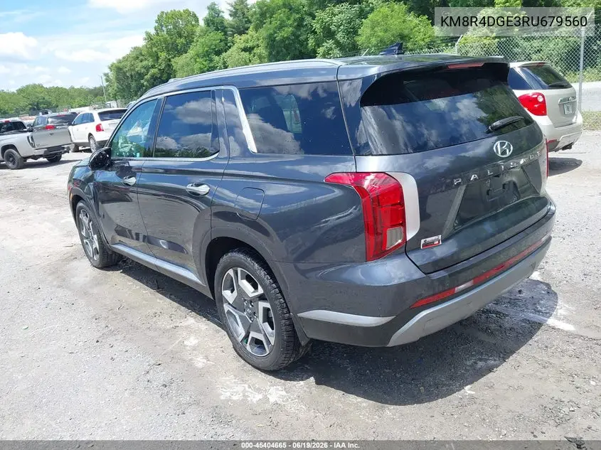 2024 Hyundai Palisade Sel VIN: KM8R4DGE3RU679560 Lot: 45404665