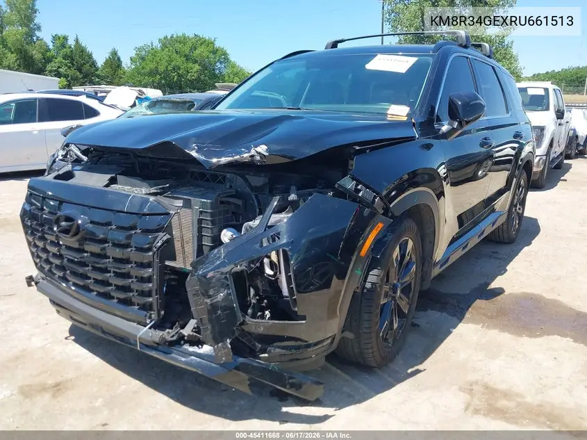 2024 Hyundai Palisade Xrt VIN: KM8R34GEXRU661513 Lot: 45411668