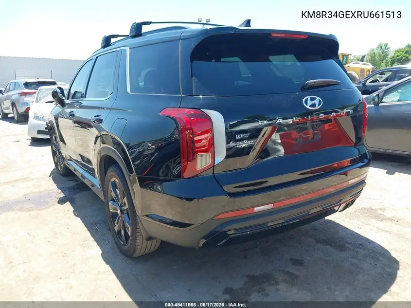 2024 Hyundai Palisade Xrt VIN: KM8R34GEXRU661513 Lot: 45411668