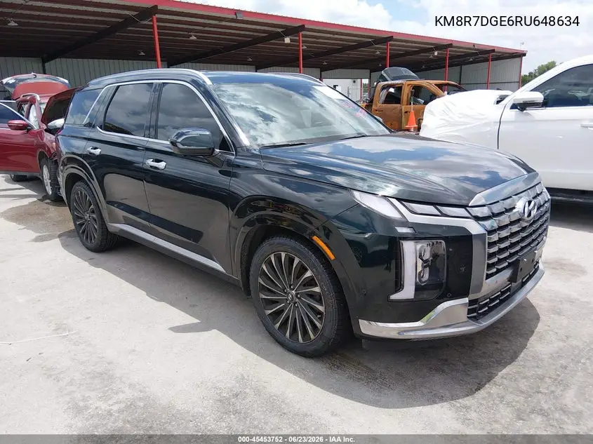 2024 Hyundai Palisade Calligraphy VIN: KM8R7DGE6RU648634 Lot: 45453752