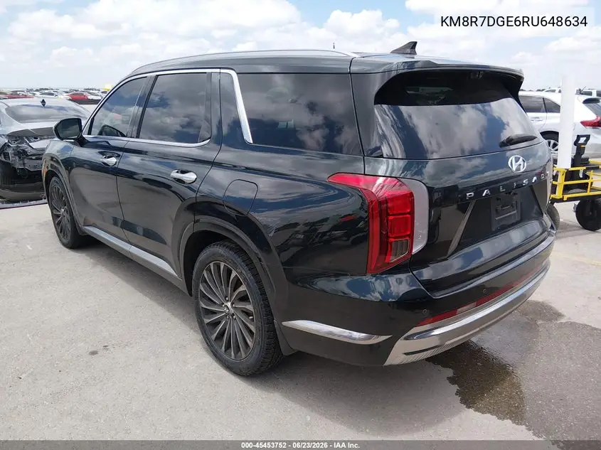 2024 Hyundai Palisade Calligraphy VIN: KM8R7DGE6RU648634 Lot: 45453752