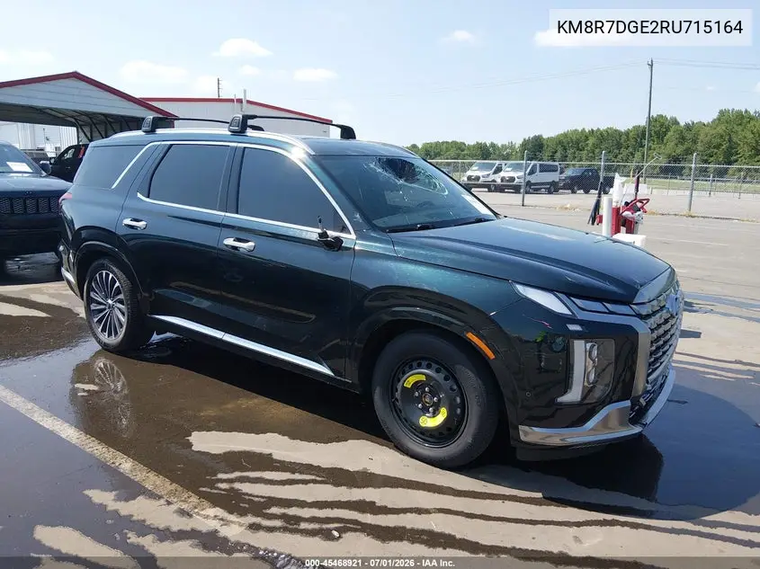 2024 Hyundai Palisade Calligraphy VIN: KM8R7DGE2RU715164 Lot: 45468921