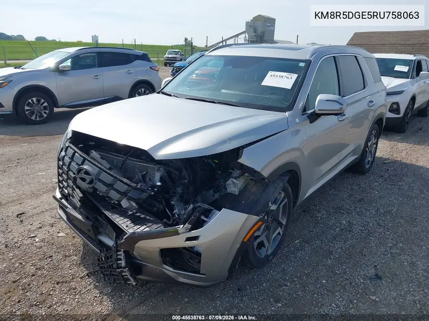 2024 Hyundai Palisade Limited VIN: KM8R5DGE5RU758063 Lot: 45538763