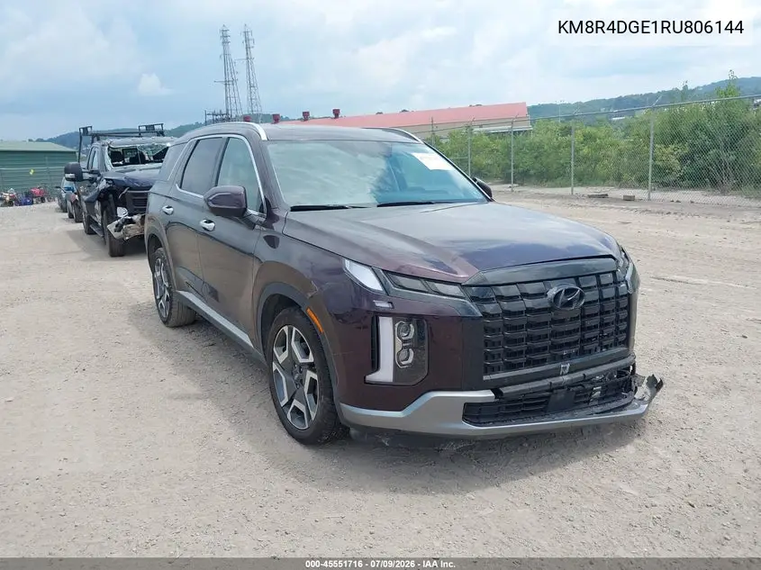 2024 Hyundai Palisade Sel VIN: KM8R4DGE1RU806144 Lot: 45551716