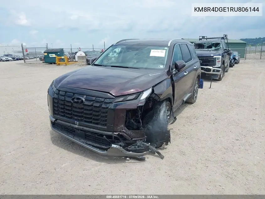 2024 Hyundai Palisade Sel VIN: KM8R4DGE1RU806144 Lot: 45551716