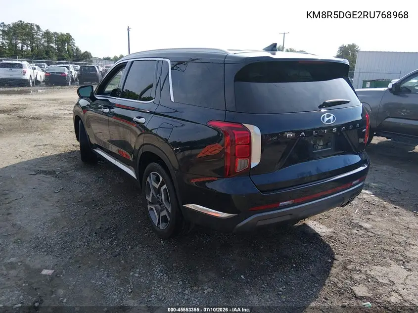 2024 Hyundai Palisade Limited VIN: KM8R5DGE2RU768968 Lot: 45553355
