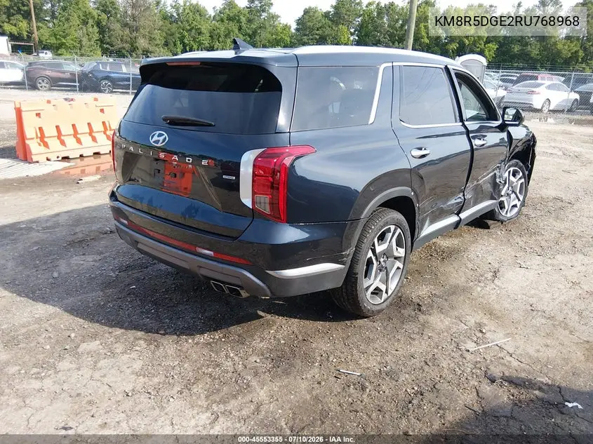 2024 Hyundai Palisade Limited VIN: KM8R5DGE2RU768968 Lot: 45553355