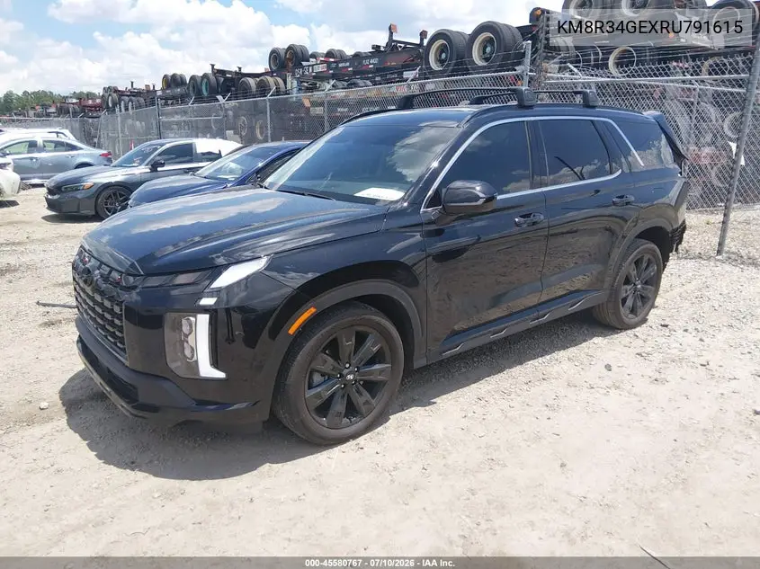 2024 Hyundai Palisade Xrt VIN: KM8R34GEXRU791615 Lot: 45580767