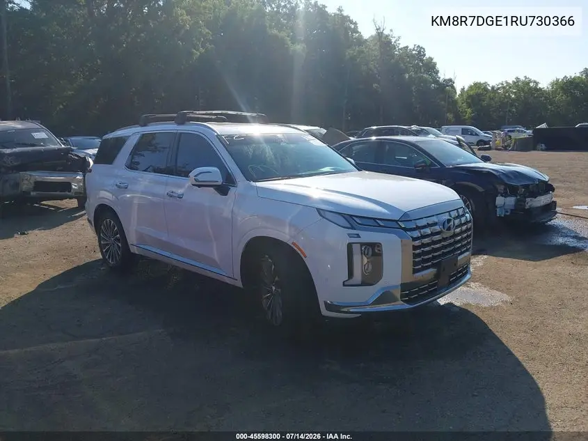 2024 Hyundai Palisade Calligraphy VIN: KM8R7DGE1RU730366 Lot: 45598300