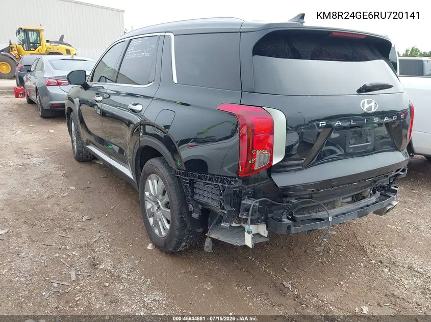 2024 Hyundai Palisade Sel VIN: KM8R24GE6RU720141 Lot: 45644681