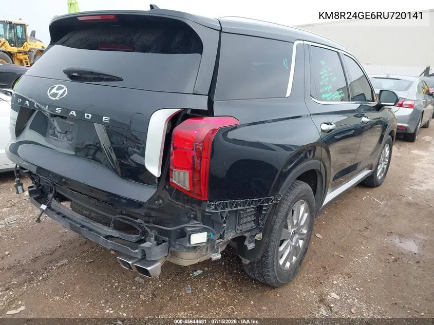 2024 Hyundai Palisade Sel VIN: KM8R24GE6RU720141 Lot: 45644681