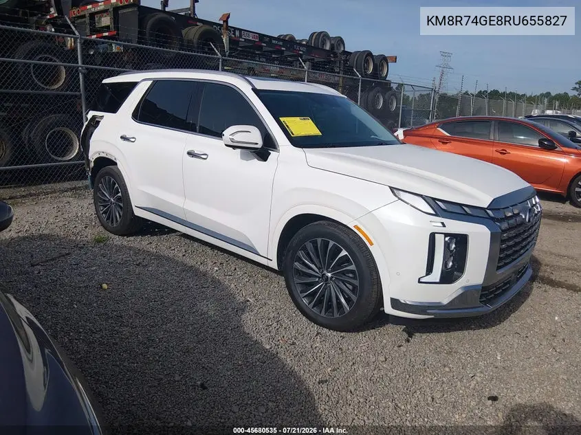 2024 Hyundai Palisade Calligraphy VIN: KM8R74GE8RU655827 Lot: 45680535