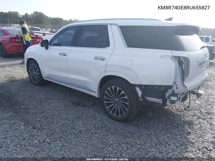 2024 Hyundai Palisade Calligraphy VIN: KM8R74GE8RU655827 Lot: 45680535