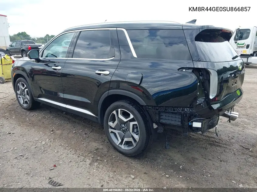2025 Hyundai Palisade Sel Premium VIN: KM8R44GE0SU866857 Lot: 45194363