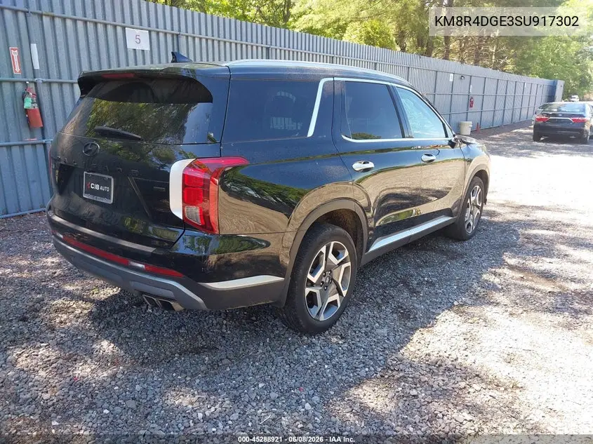 2025 Hyundai Palisade Sel Premium VIN: KM8R4DGE3SU917302 Lot: 45288921