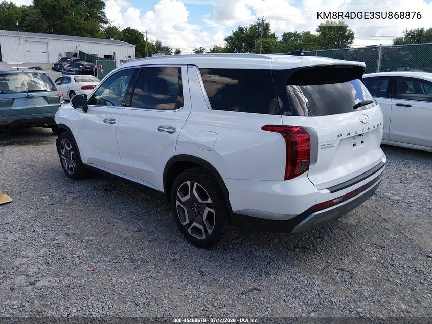 2025 Hyundai Palisade Sel Premium 8P VIN: KM8R4DGE3SU868876 Lot: 45468678