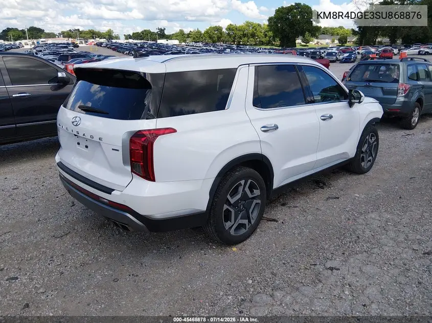 2025 Hyundai Palisade Sel Premium 8P VIN: KM8R4DGE3SU868876 Lot: 45468678
