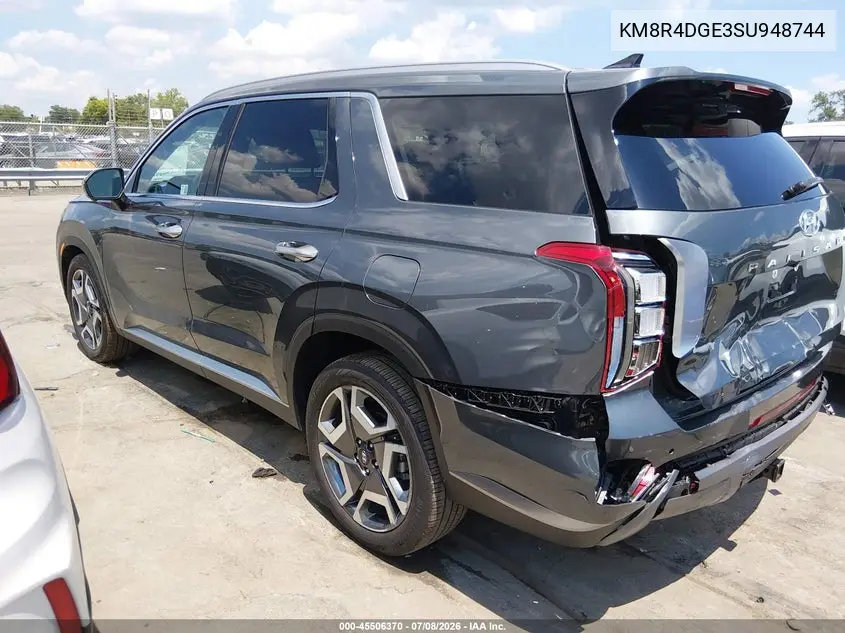2025 Hyundai Palisade Sel Premium 8P VIN: KM8R4DGE3SU948744 Lot: 45506370