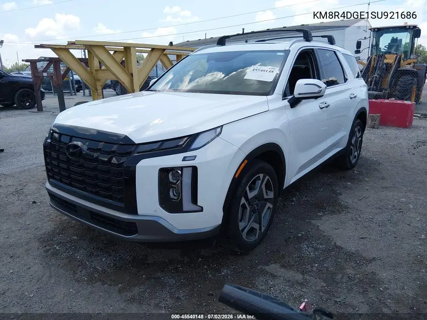 2025 Hyundai Palisade Sel Premium VIN: KM8R4DGE1SU921686 Lot: 45540148