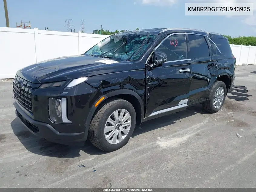 2025 Hyundai Palisade Sel VIN: KM8R2DGE7SU943925 Lot: 45571847
