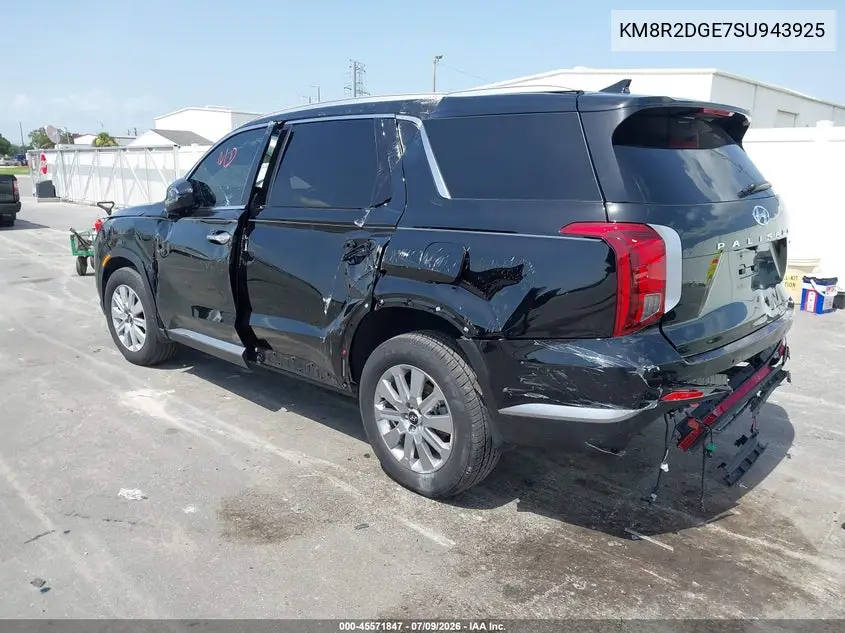 2025 Hyundai Palisade Sel VIN: KM8R2DGE7SU943925 Lot: 45571847