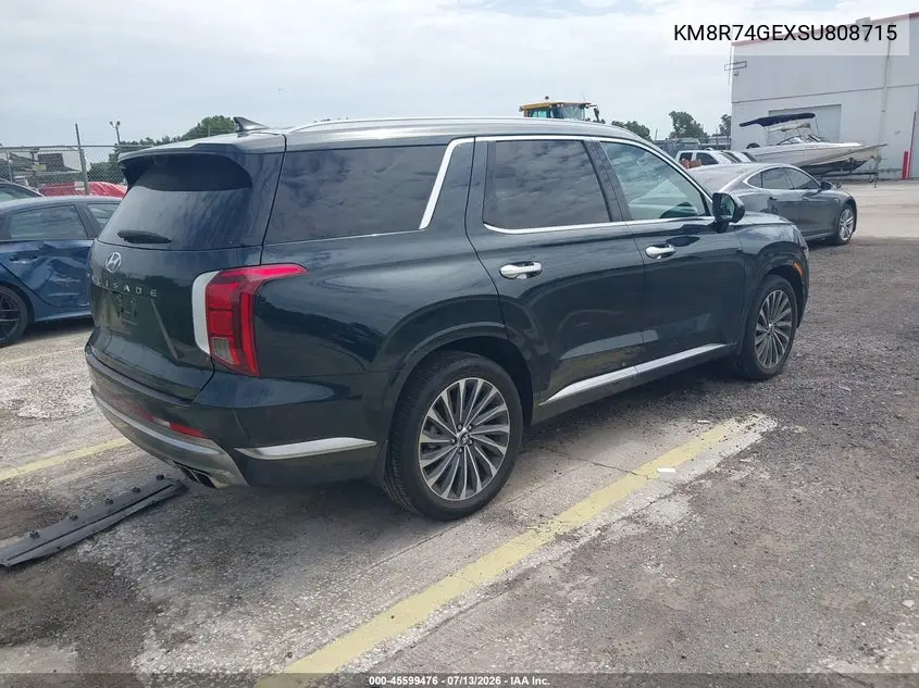 2025 Hyundai Palisade Calligraphy VIN: KM8R74GEXSU808715 Lot: 45599476
