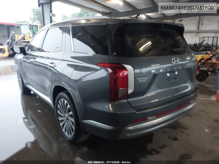 2025 Hyundai Palisade Calligraphy VIN: KM8R74GE3SU951800 Lot: 45608181