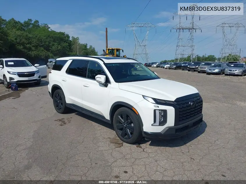 2025 Hyundai Palisade Xrt VIN: KM8R3DGEXSU837319 Lot: 45610746