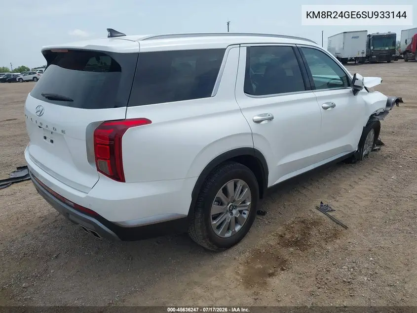 2025 Hyundai Palisade Sel VIN: KM8R24GE6SU933144 Lot: 45636247