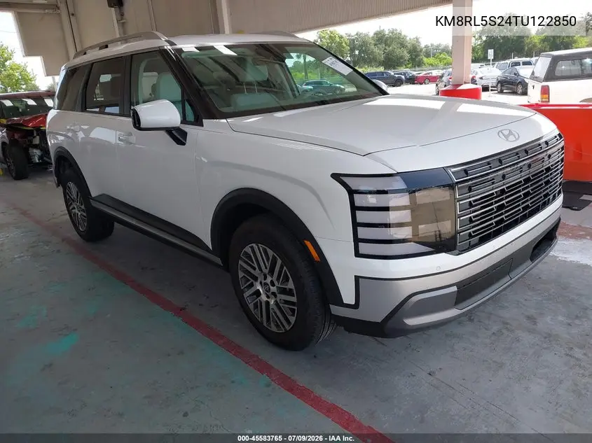 2026 Hyundai Palisade Sel 8P VIN: KM8RL5S24TU122850 Lot: 45583765