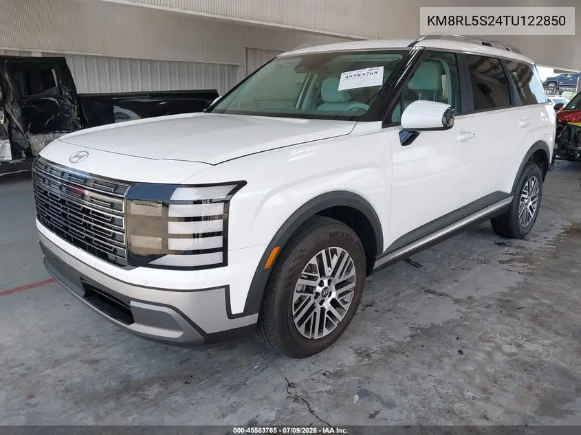 2026 Hyundai Palisade Sel 8P VIN: KM8RL5S24TU122850 Lot: 45583765