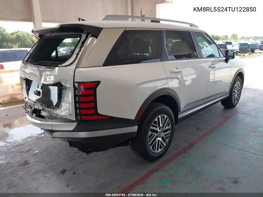 2026 Hyundai Palisade Sel 8P VIN: KM8RL5S24TU122850 Lot: 45583765