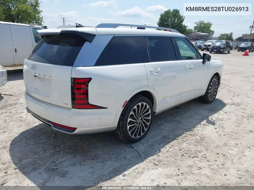 2026 Hyundai Palisade Calligraphy VIN: KM8RMES28TU026913 Lot: 45626350