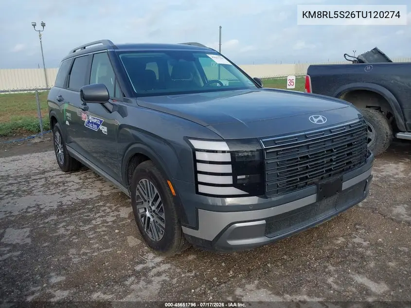 2026 Hyundai Palisade Sel 7P VIN: KM8RL5S26TU120274 Lot: 45651796