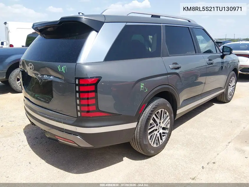 2026 Hyundai Palisade Sel 7P VIN: KM8RL5S21TU130971 Lot: 45663638