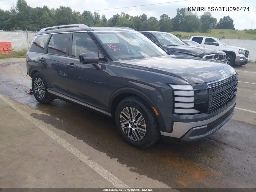 2026 Hyundai Palisade Hev Blue Sel 7P VIN: KM8RL5SA3TU096474 Lot: 45666775
