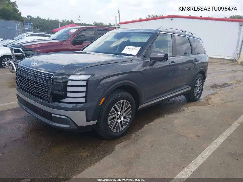 2026 Hyundai Palisade Hev Blue Sel 7P VIN: KM8RL5SA3TU096474 Lot: 45666775