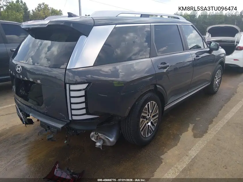 2026 Hyundai Palisade Hev Blue Sel 7P VIN: KM8RL5SA3TU096474 Lot: 45666775
