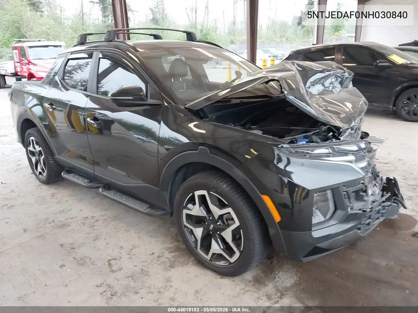 2022 Hyundai Santa Cruz Limited VIN: 5NTJEDAF0NH030840 Lot: 45019153
