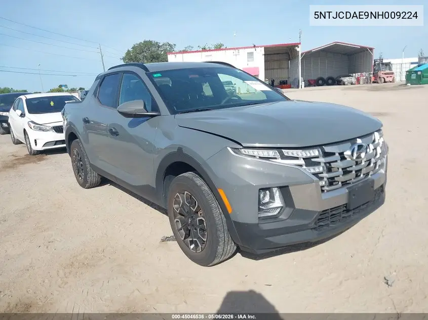 2022 Hyundai Santa Cruz Sel VIN: 5NTJCDAE9NH009224 Lot: 45046536