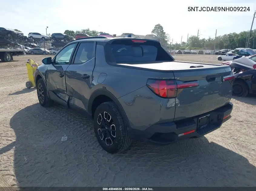 2022 Hyundai Santa Cruz Sel VIN: 5NTJCDAE9NH009224 Lot: 45046536