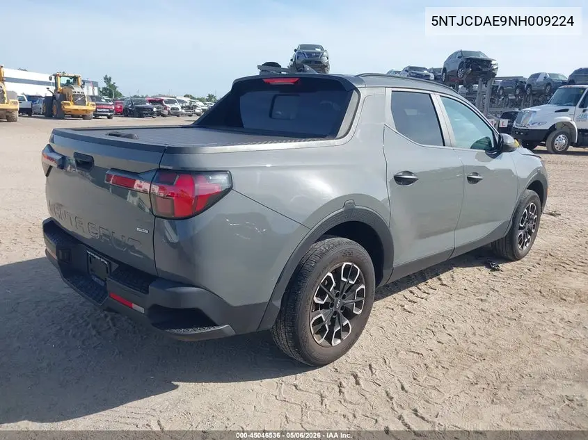 2022 Hyundai Santa Cruz Sel VIN: 5NTJCDAE9NH009224 Lot: 45046536