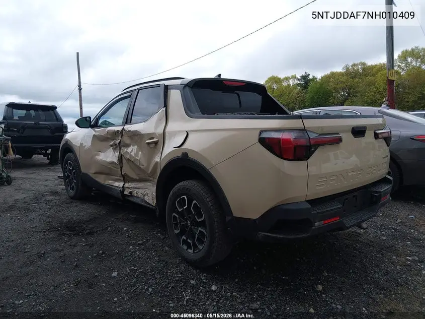 2022 Hyundai Santa Cruz Sel Premium VIN: 5NTJDDAF7NH010409 Lot: 45096340