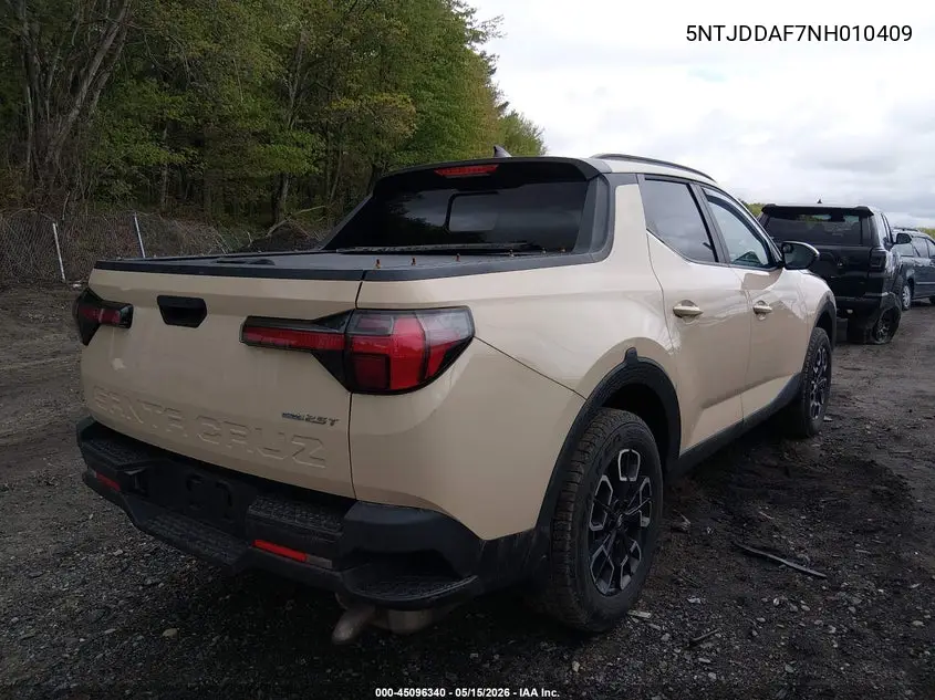 2022 Hyundai Santa Cruz Sel Premium VIN: 5NTJDDAF7NH010409 Lot: 45096340
