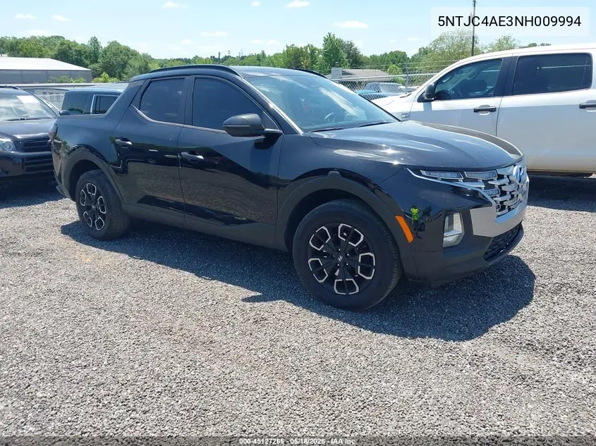 2022 Hyundai Santa Cruz Sel VIN: 5NTJC4AE3NH009994 Lot: 45127265