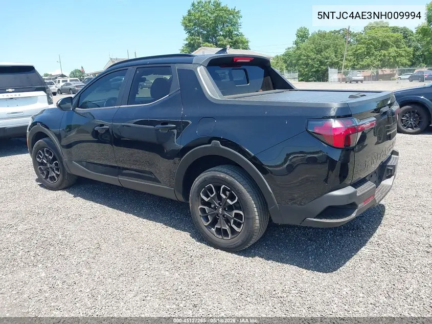 2022 Hyundai Santa Cruz Sel VIN: 5NTJC4AE3NH009994 Lot: 45127265