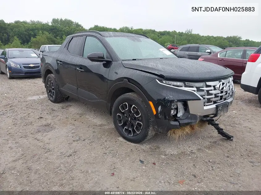 2022 Hyundai Santa Cruz Sel Premium VIN: 5NTJDDAF0NH025883 Lot: 45189774