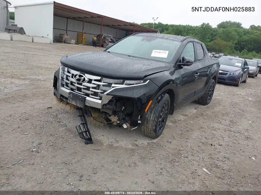 2022 Hyundai Santa Cruz Sel Premium VIN: 5NTJDDAF0NH025883 Lot: 45189774